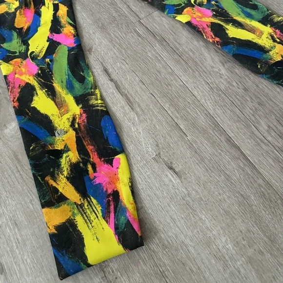 NWT New Lululemon Wunder Train High Rise Tight 25" Black Multi Contour Fit - Picture 5 of 7